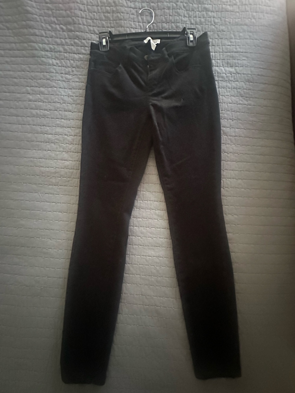 LOFT Black Skinny Jeans - Sleek Stretch Fit Velvet-Like Legging